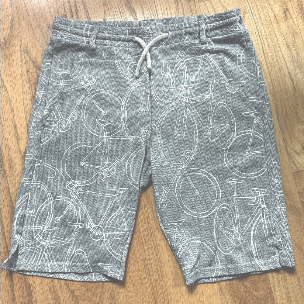Zara Boys Shorts, lightweight, Size 11-12, Worn Few Times, Bicycle print, Cute!!